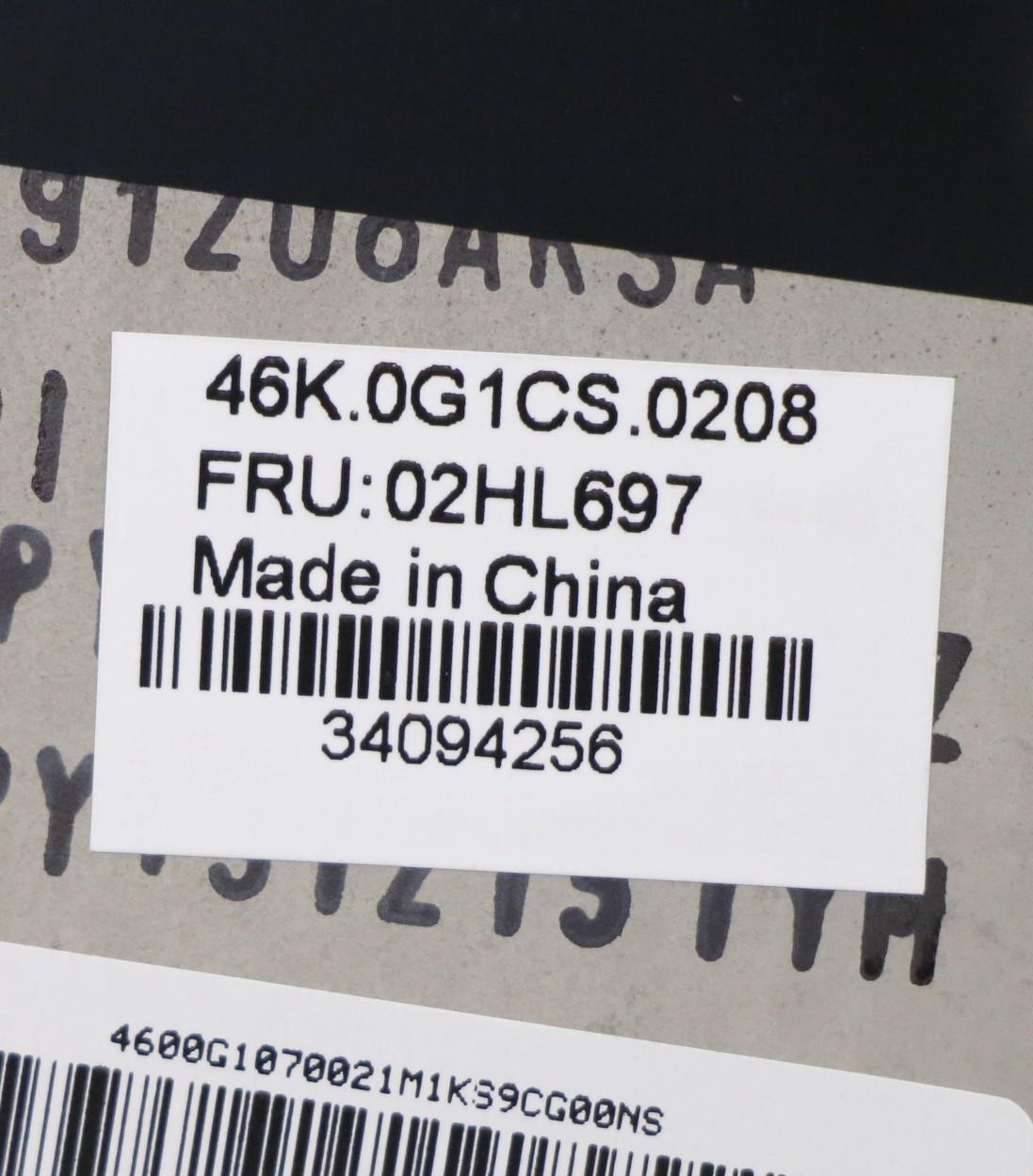 Lenovo Assembly C Cover Wl Tc Bk Ltn - 02HL697