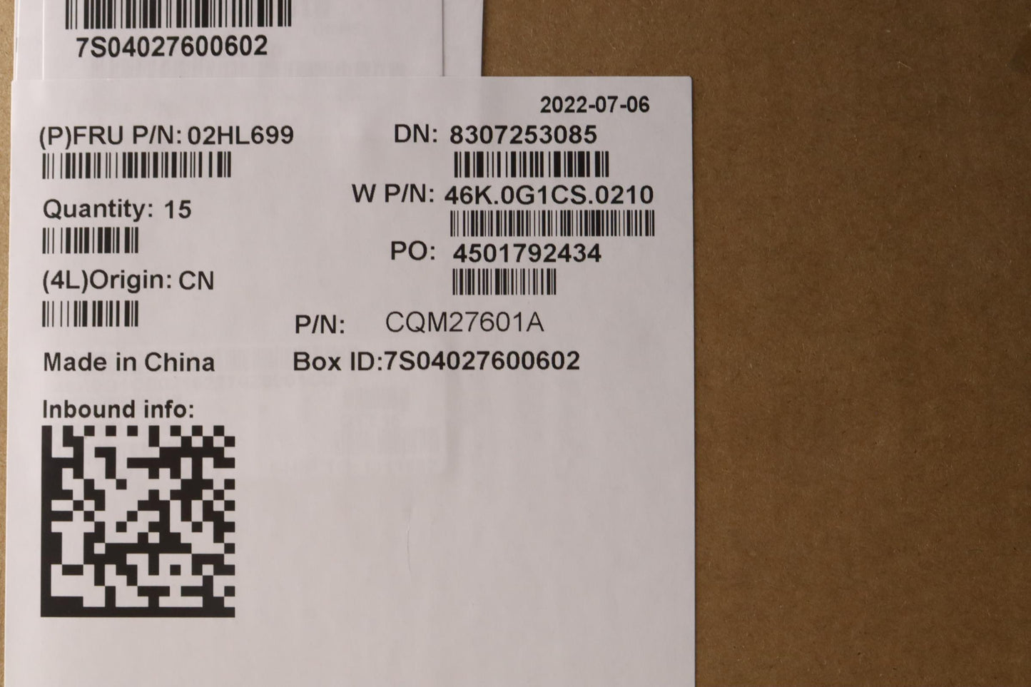 Lenovo Assembly C Cover Wl Thai Bk Lt - 02HL699