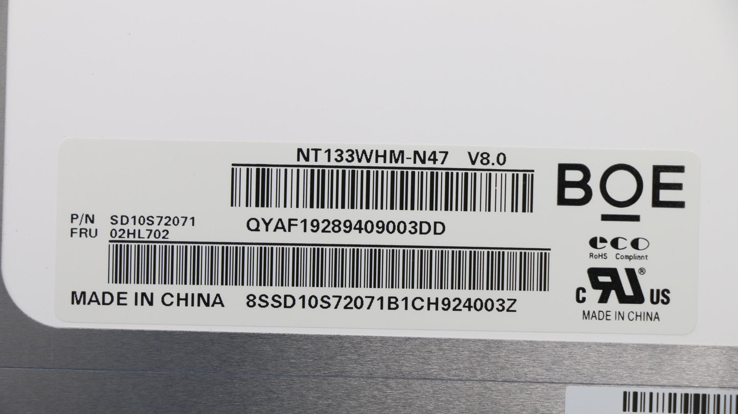 Lenovo Boe 13.3 Hd Tn Ag - 02HL702