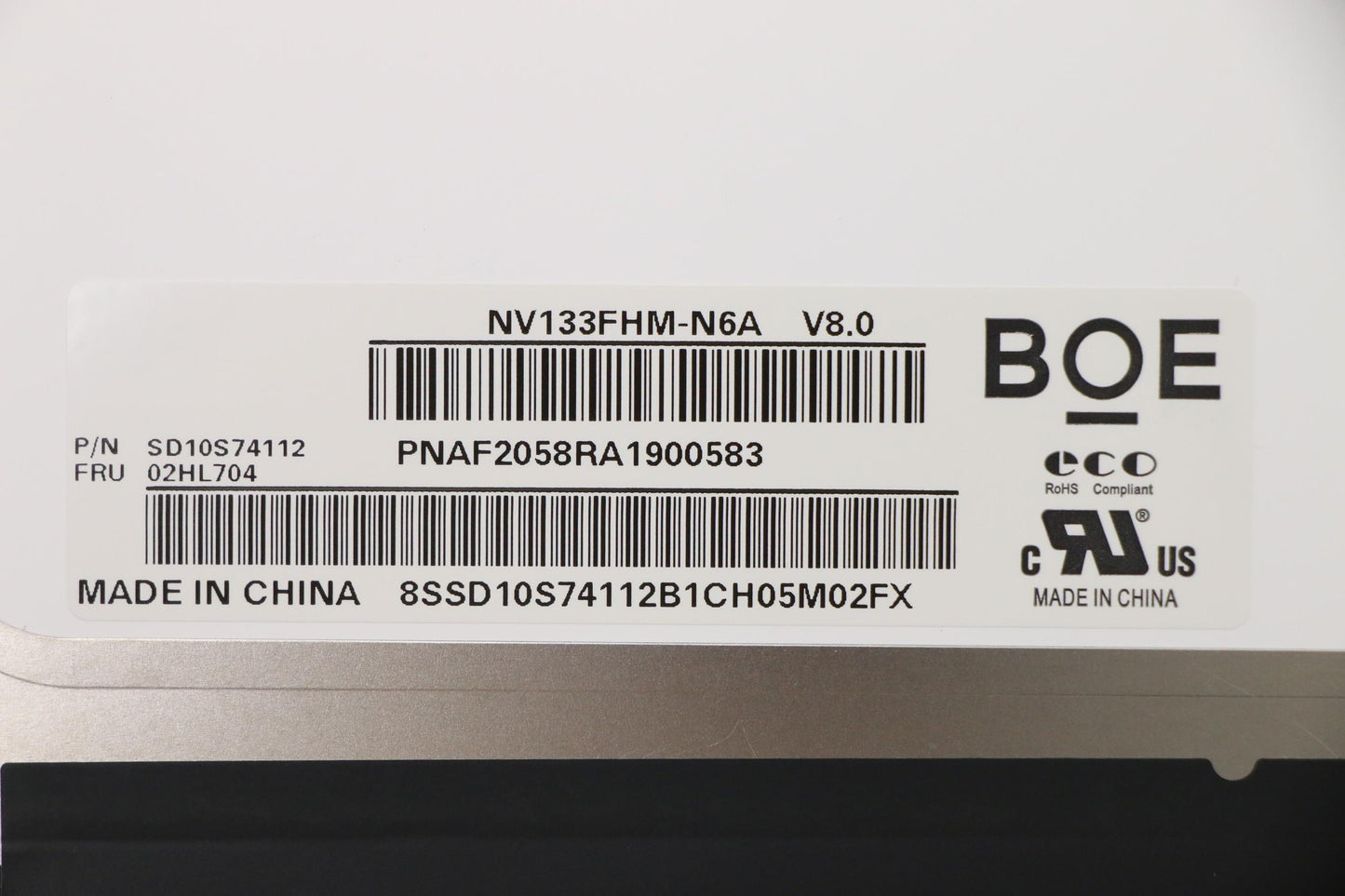 Lenovo Boe 13.3 Fhd Ips 300Nit Ag 2.4 - 02HL704