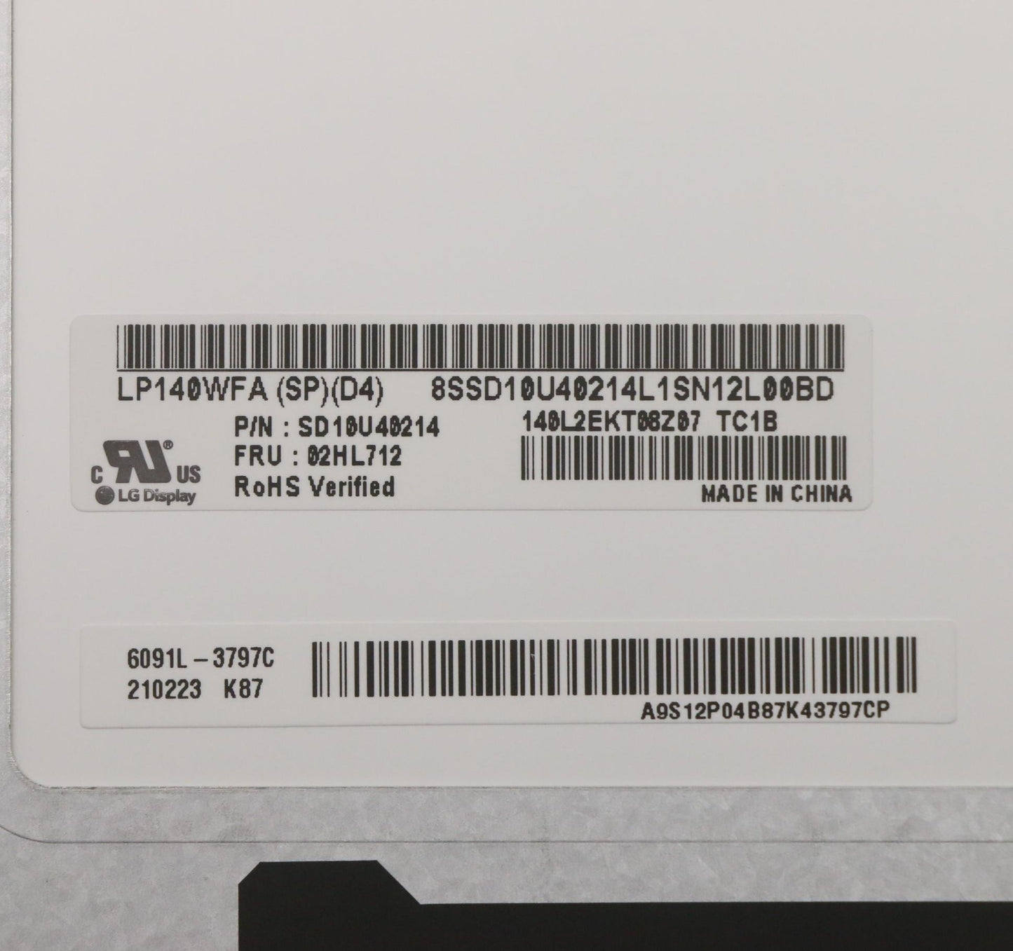 Lenovo Lgd 14 Fhd Ips - 02HL712