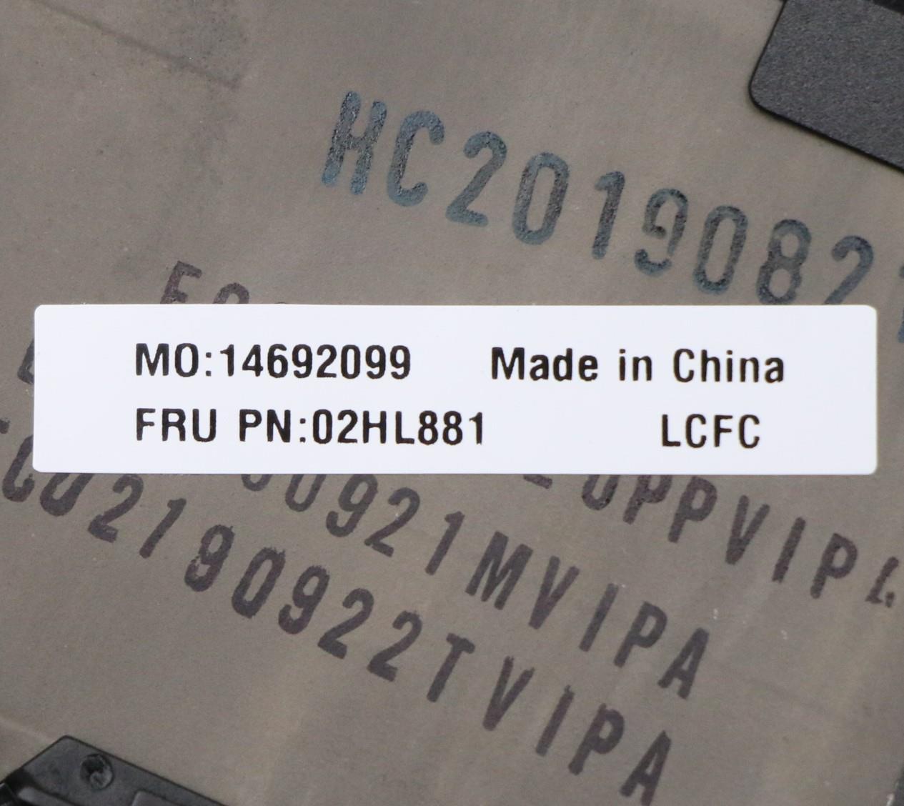 Lenovo Log Up Assy Kb Jp Fpr Bk Chy - 02HL881