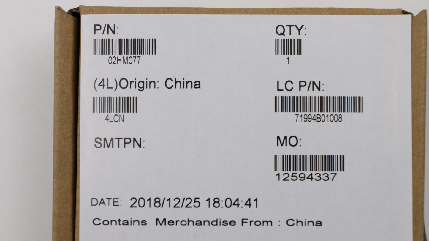 Lenovo E480 Model Name Label Myla - 02HM077