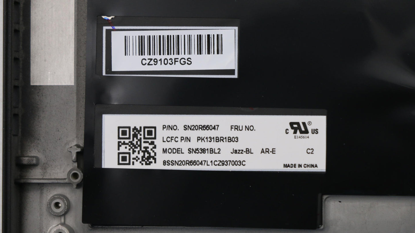 Lenovo Ft491 Log Up Assy W/Bl Kb Blk - 02HM201