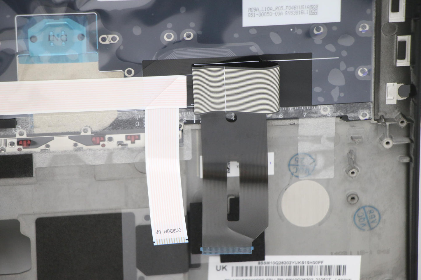 Lenovo Ft491 Log Up Assy W/Bl Kb Blk - 02HM203