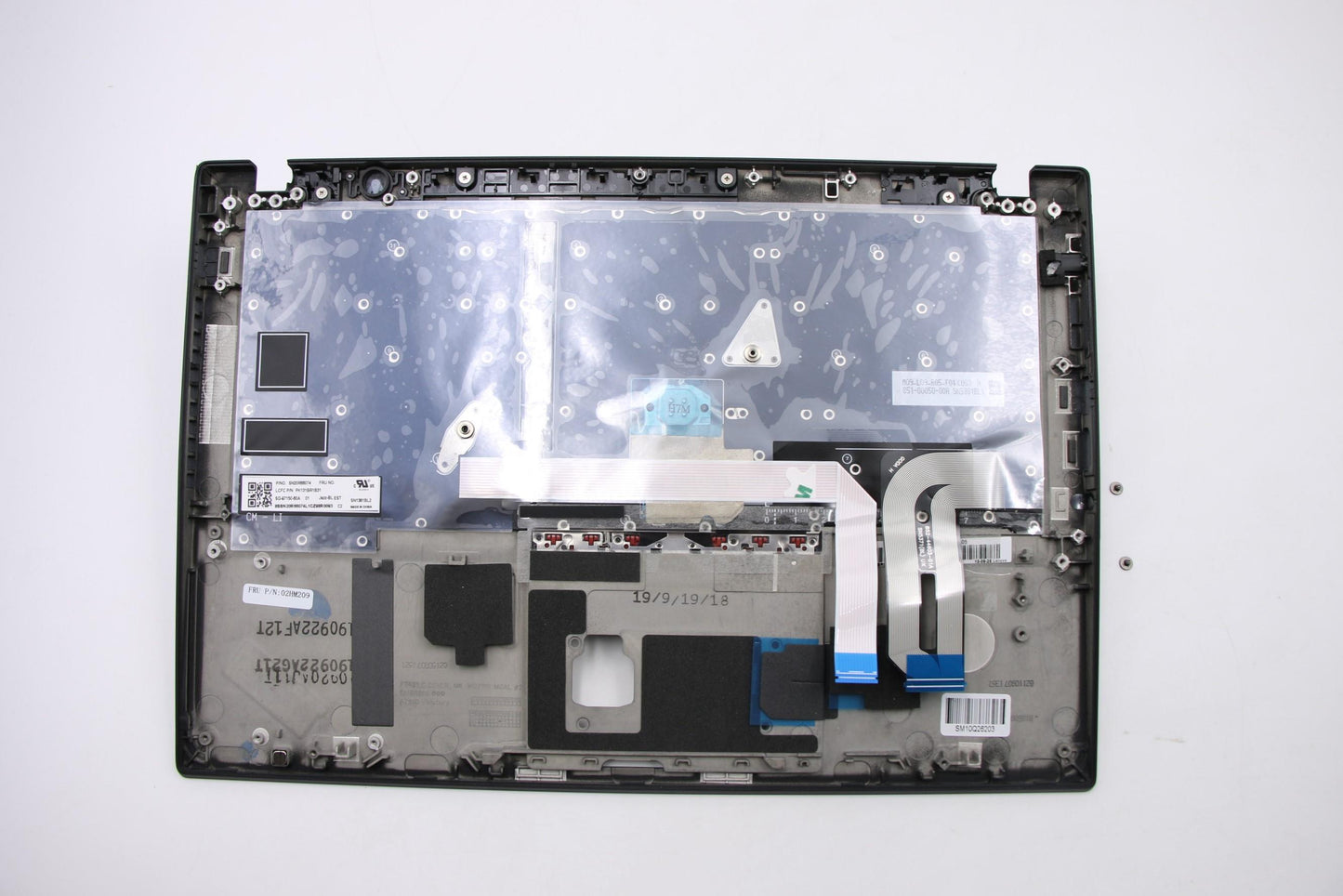Lenovo Ft491 Log Up Assy W/Bl Kb Blk - 02HM209