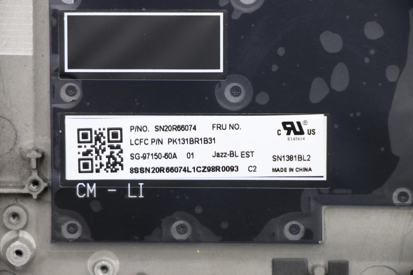 Lenovo Ft491 Log Up Assy W/Bl Kb Blk - 02HM209