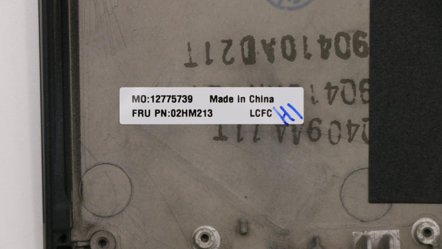 Lenovo Ft491 Log Up Assy W/Bl Kb Blk - 02HM213
