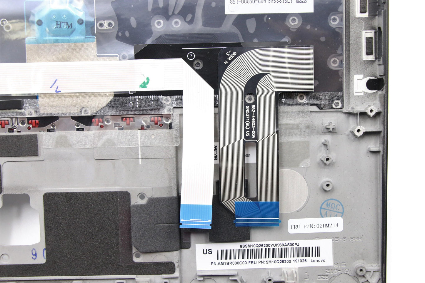 Lenovo Ft491 Log Up Assy W/Bl Kb Blk - 02HM214