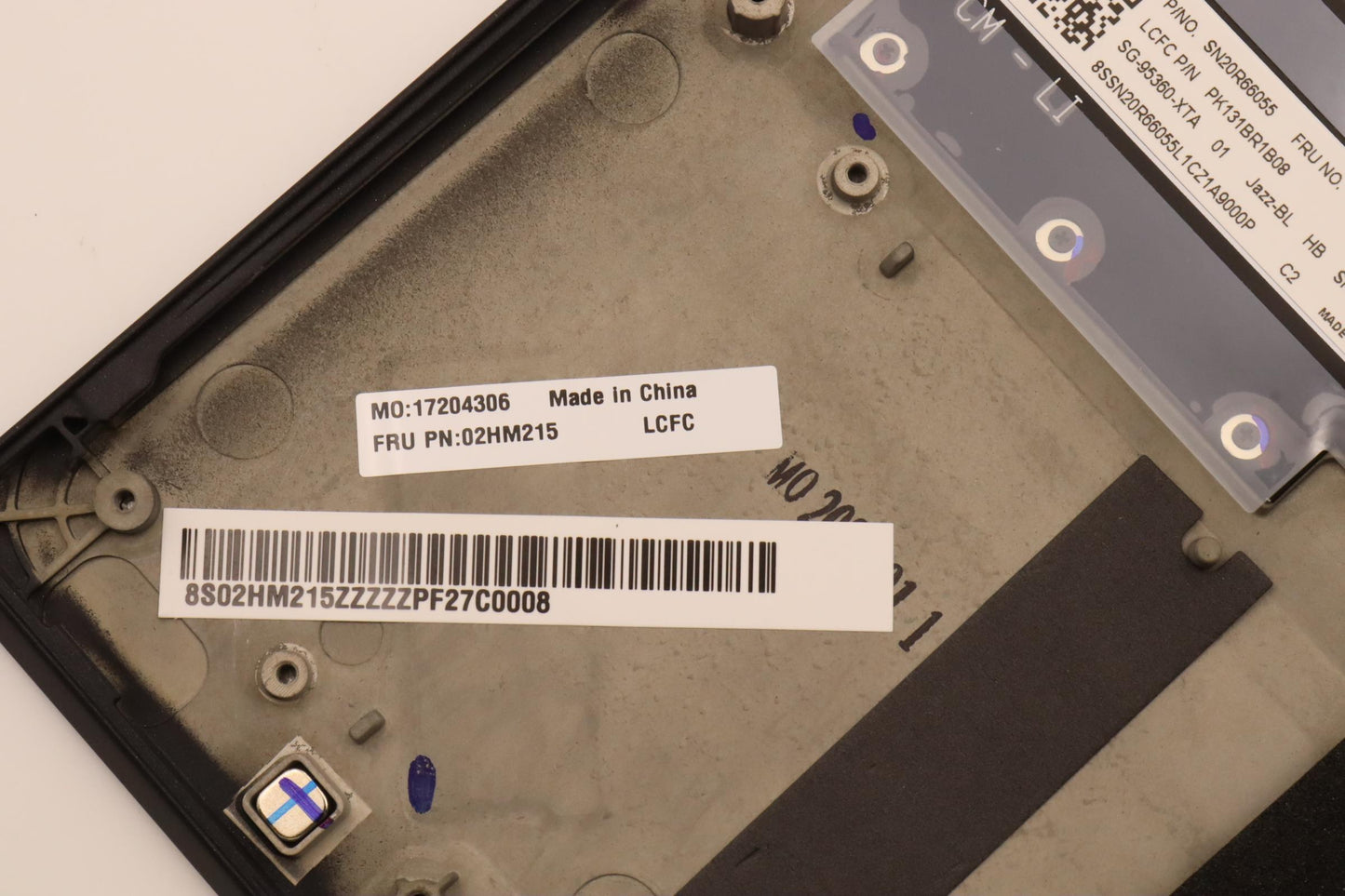 Lenovo Ft491 Log Up Assy W/Bl Kb Blk - 02HM215