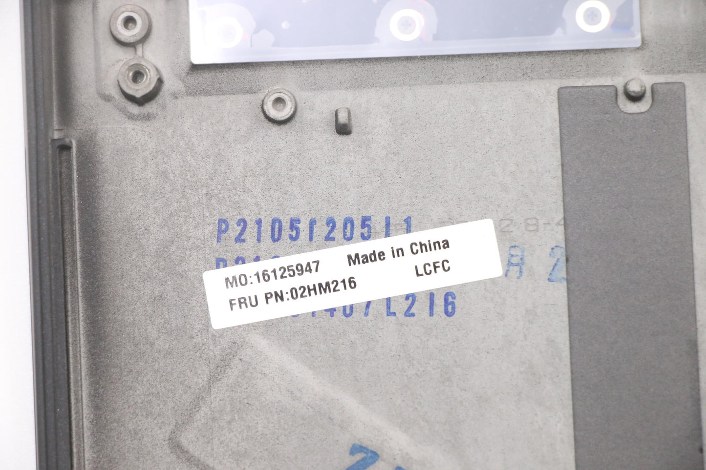 Lenovo Ft491 Log Up Assy W/Bl Kb Blk - 02HM216