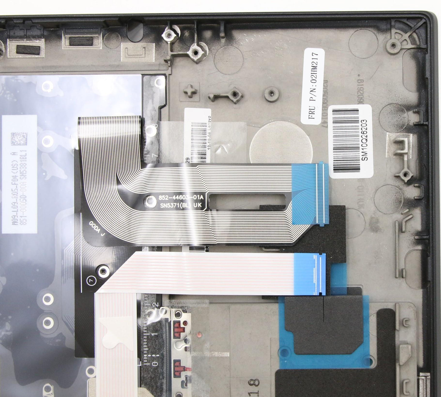 Lenovo Ft491 Log Up Assy W/Bl Kb Blk - 02HM217