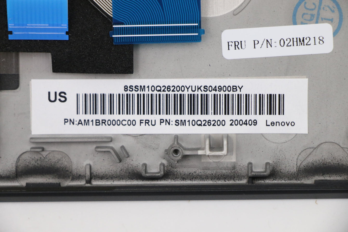 Lenovo Ft491 Log Up Assy W/Bl Kb Blk - 02HM218