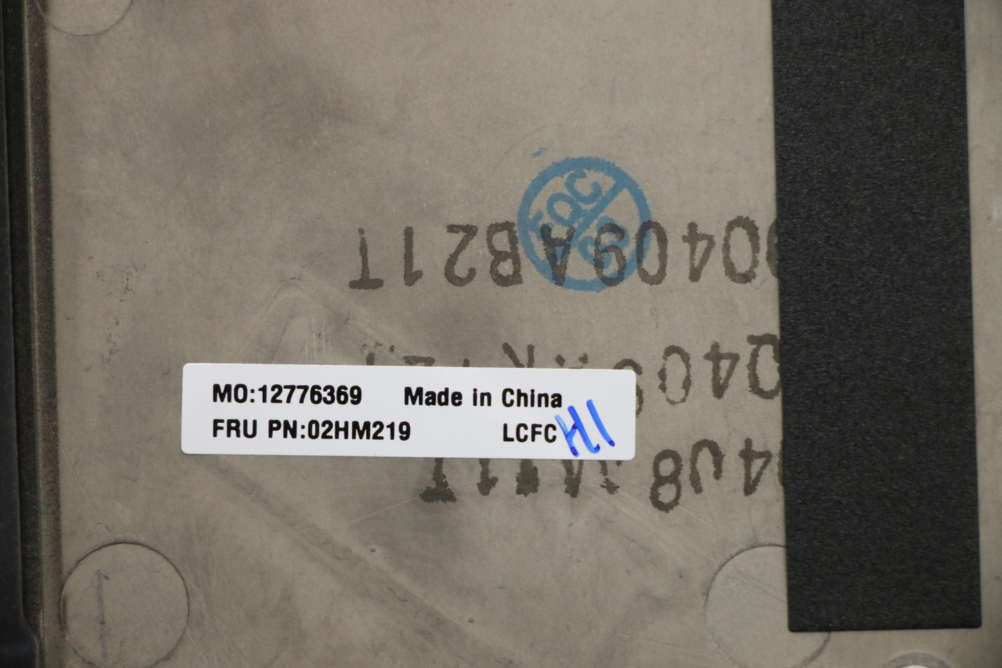 Lenovo Ft491 Log Up Assy W/Bl Kb Blk - 02HM219