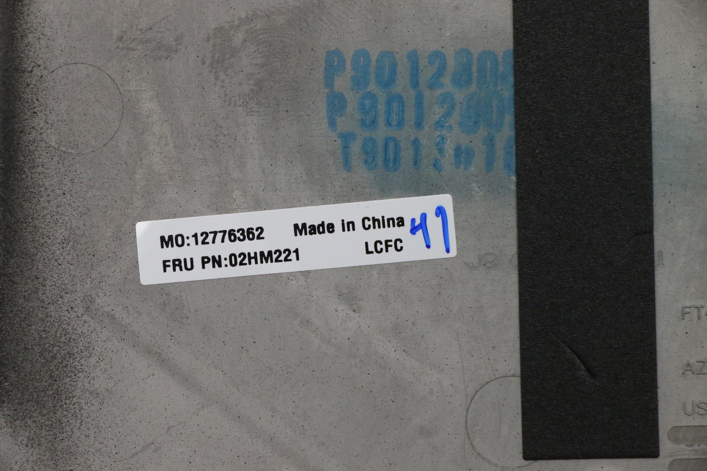 Lenovo Ft491 Log Up Assy W/Bl Kb Blk - 02HM221