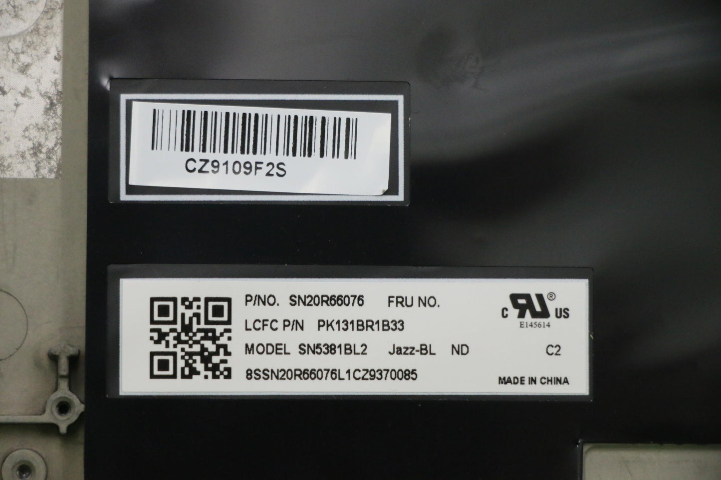 Lenovo Ft491 Log Up Assy W/Bl Kb Blk - 02HM224