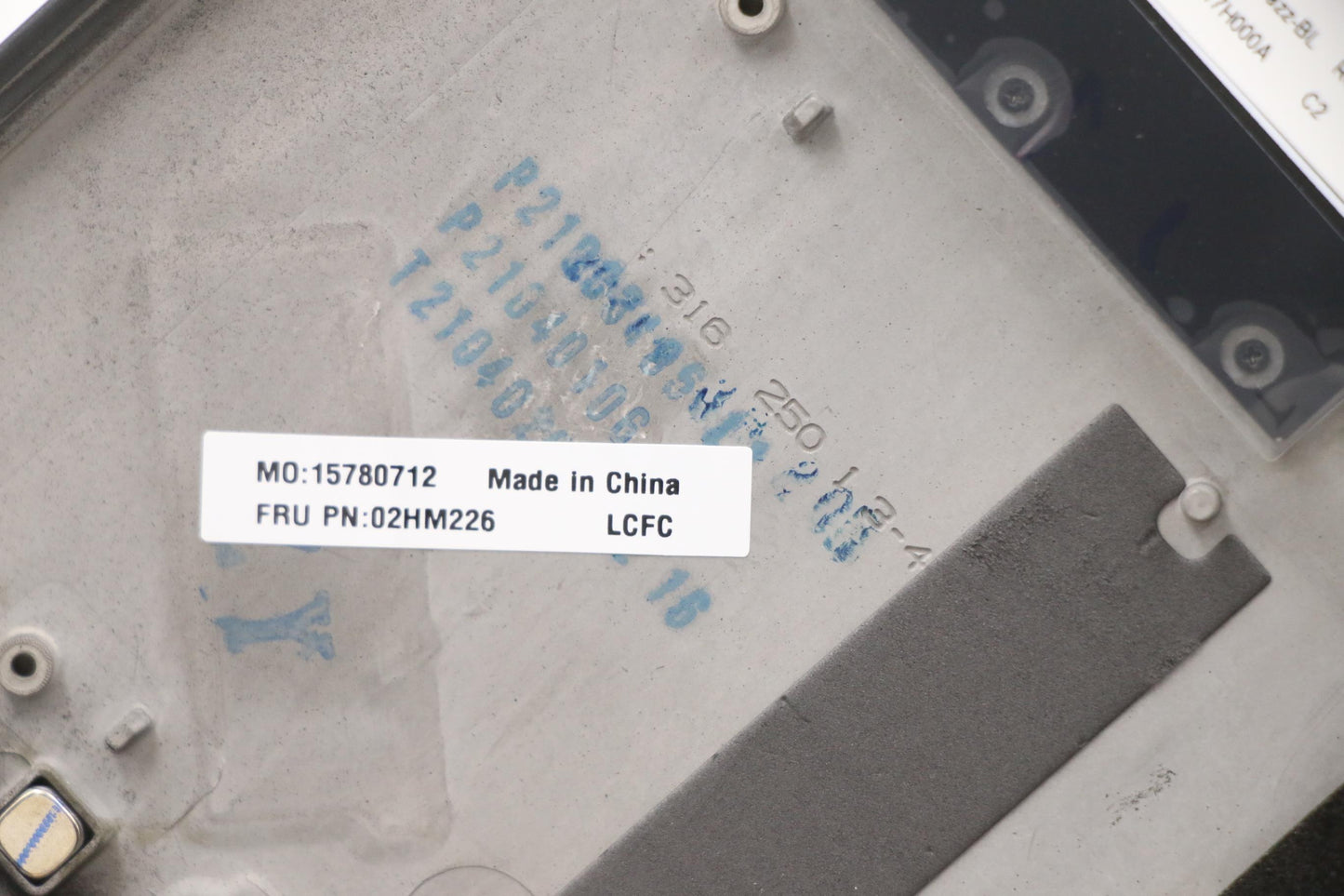 Lenovo Ft491 Log Up Assy W/Bl Kb Blk - 02HM226