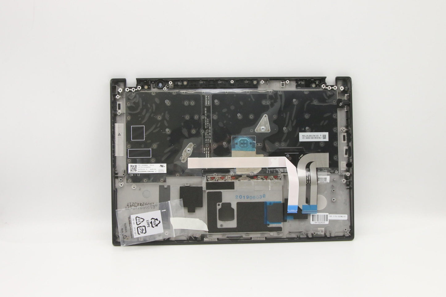 Lenovo Ft491 Log Up Assy W/Bl Kb Blk - 02HM230