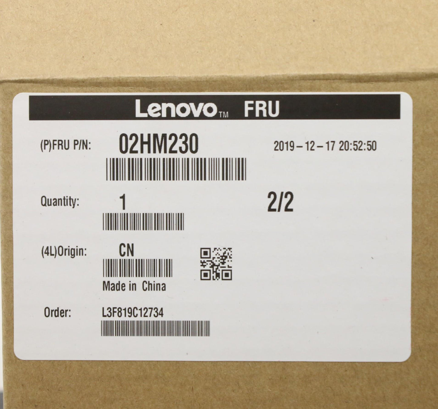 Lenovo Ft491 Log Up Assy W/Bl Kb Blk - 02HM230