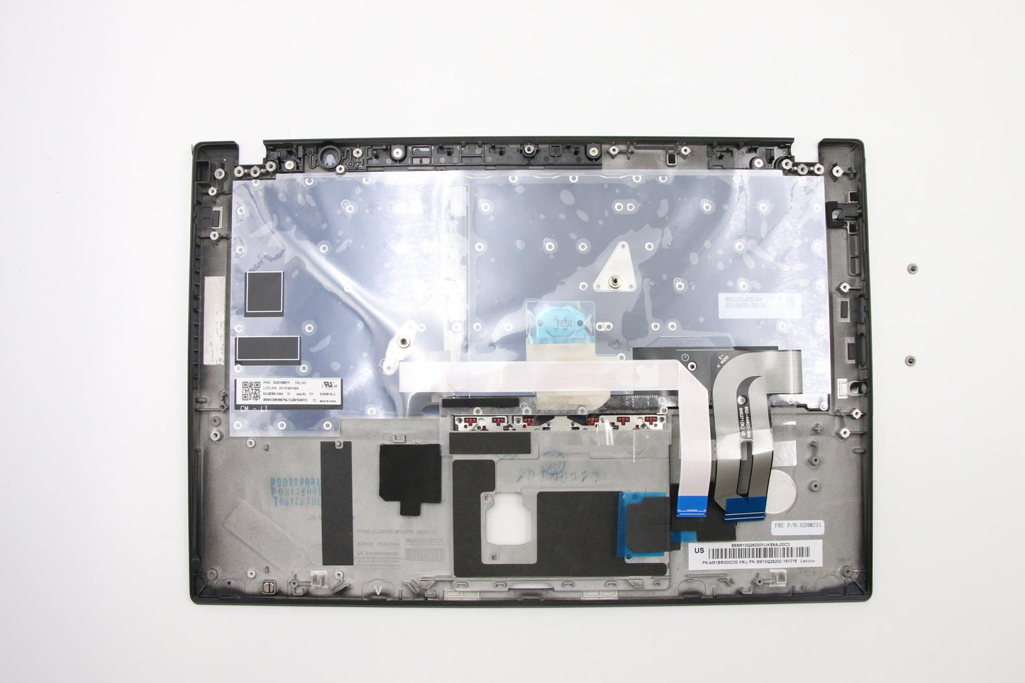 Lenovo Ft491 Log Up Assy W/Bl Kb Blk - 02HM231