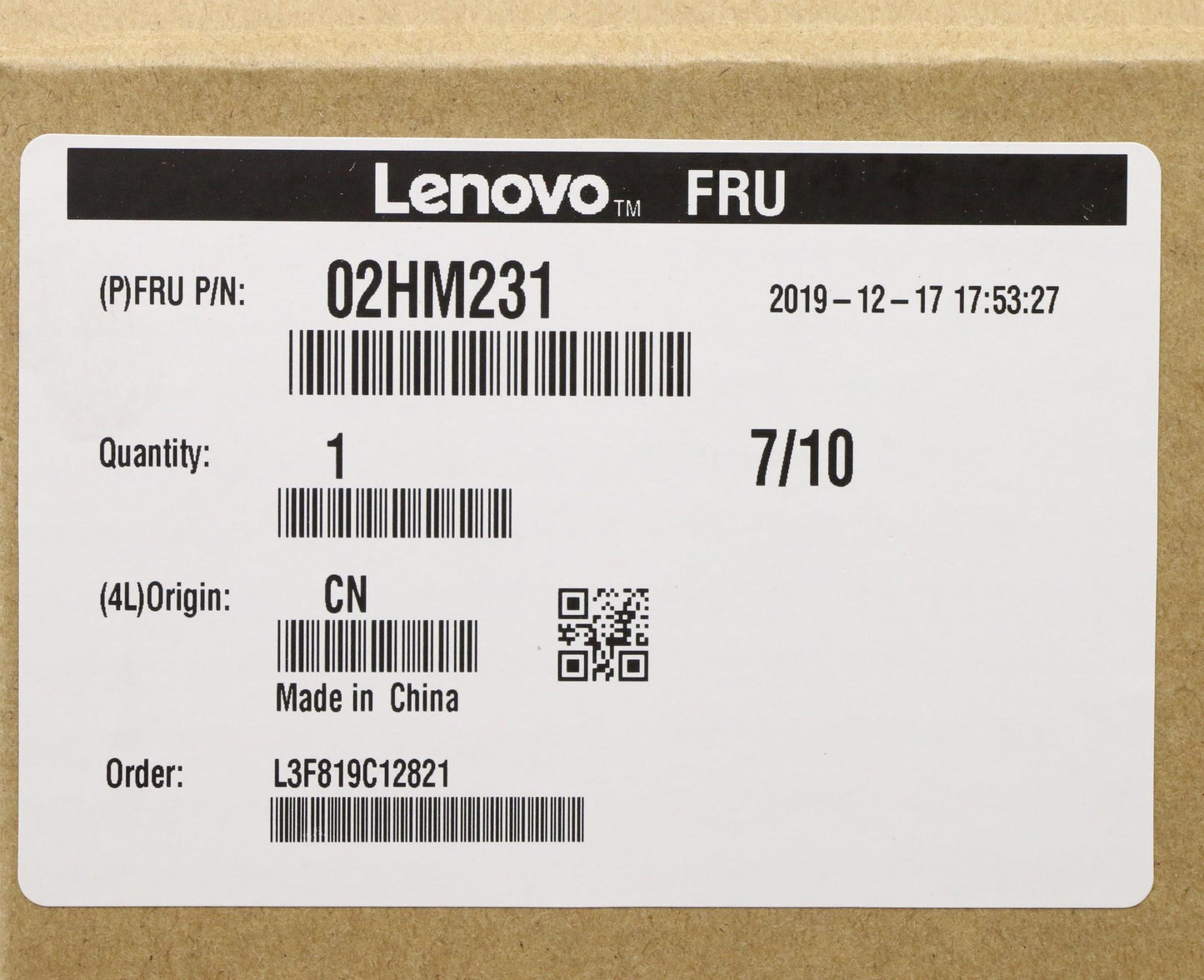 Lenovo Ft491 Log Up Assy W/Bl Kb Blk - 02HM231