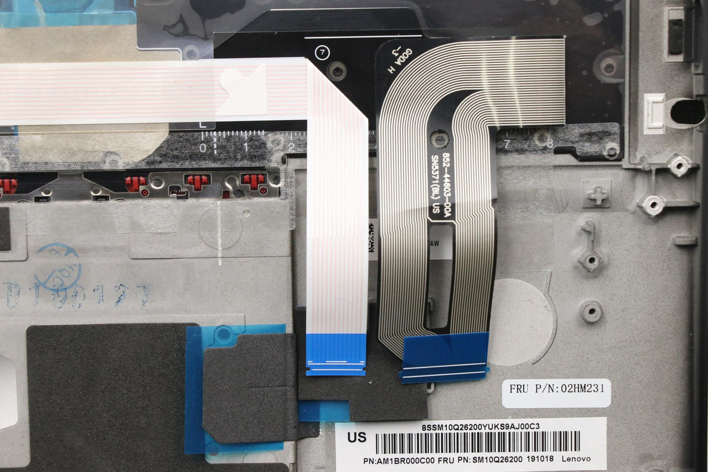 Lenovo Ft491 Log Up Assy W/Bl Kb Blk - 02HM231
