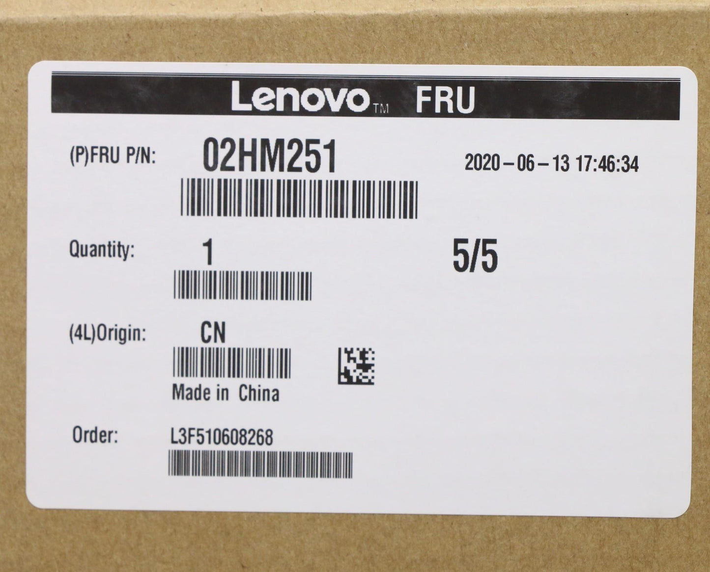 Lenovo Ft491 Log Up Assy W/Bl Kb Blk - 02HM251