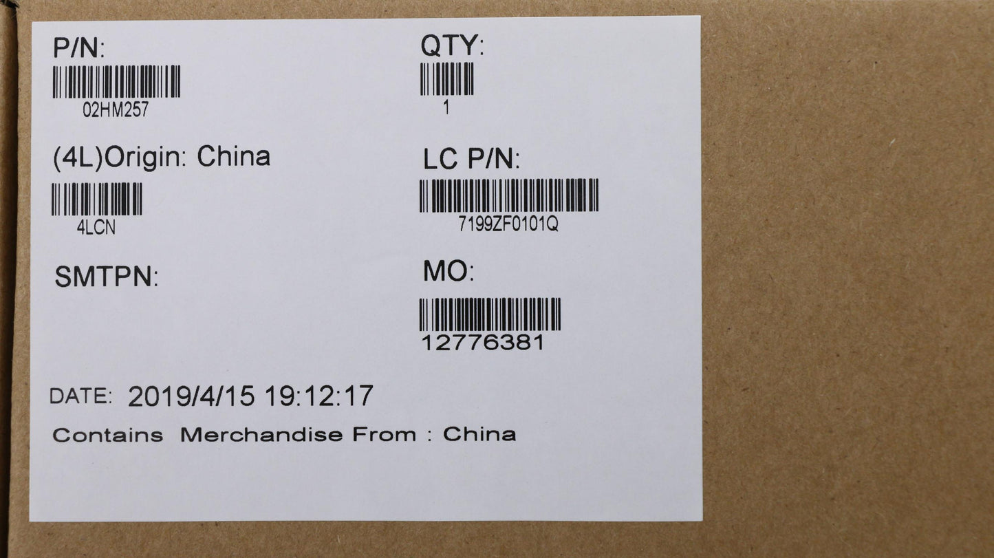 Lenovo Ft491 Log Up Assy W/Bl Kb Blk - 02HM257