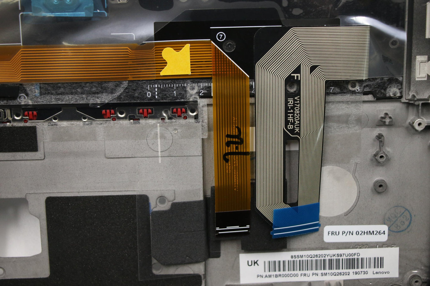 Lenovo Ft491 Log Up Assy W/Bl Kb Blk - 02HM264