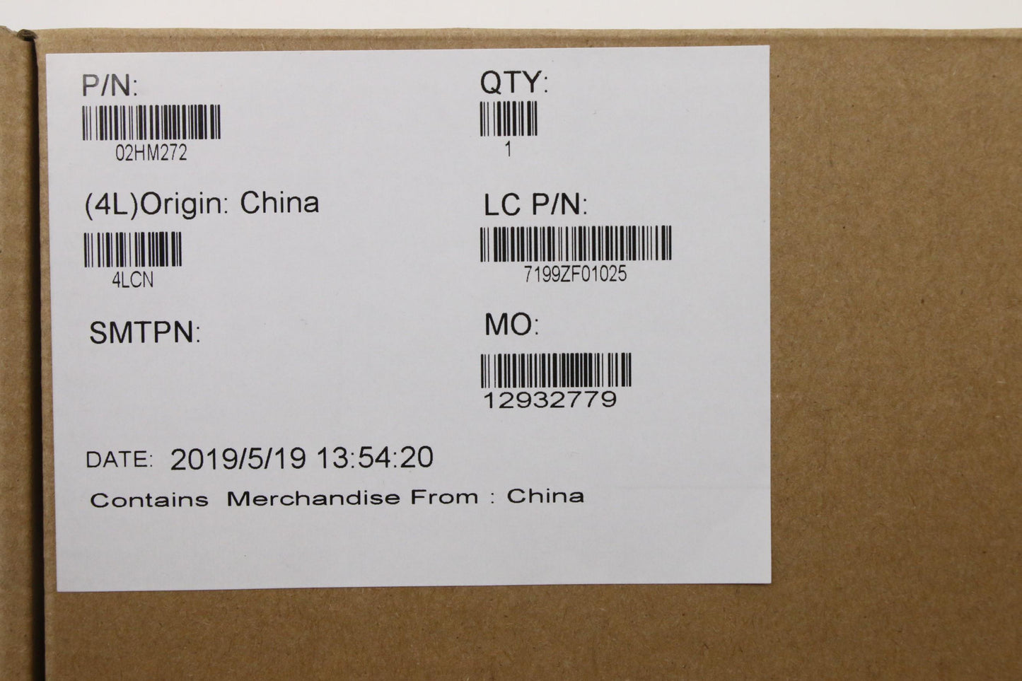 Lenovo Ft491 Log Up Assy W/Blkbfprblk - 02HM272