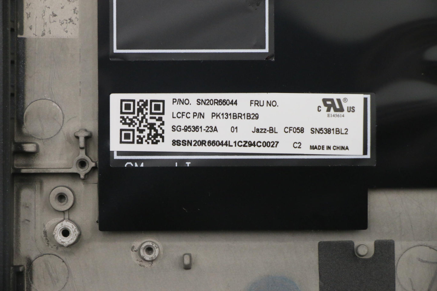 Lenovo Ft491 Log Up Assy W/Blkbfprblk - 02HM272