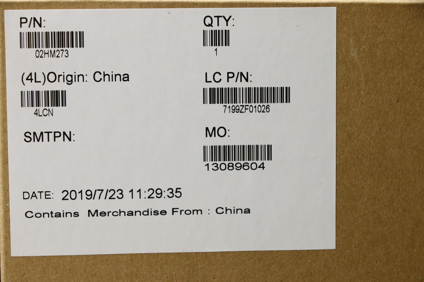 Lenovo Ft491 Log Up Assy W/Blkbfprblk - 02HM273