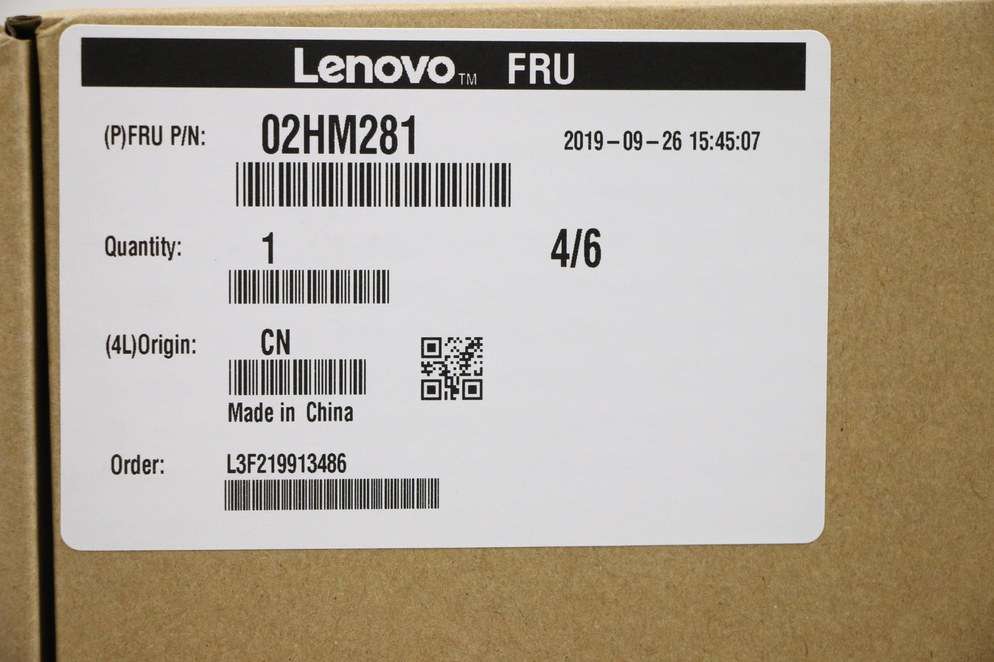 Lenovo Ft491 Log Up Assy W/Blkbfprblk - 02HM281
