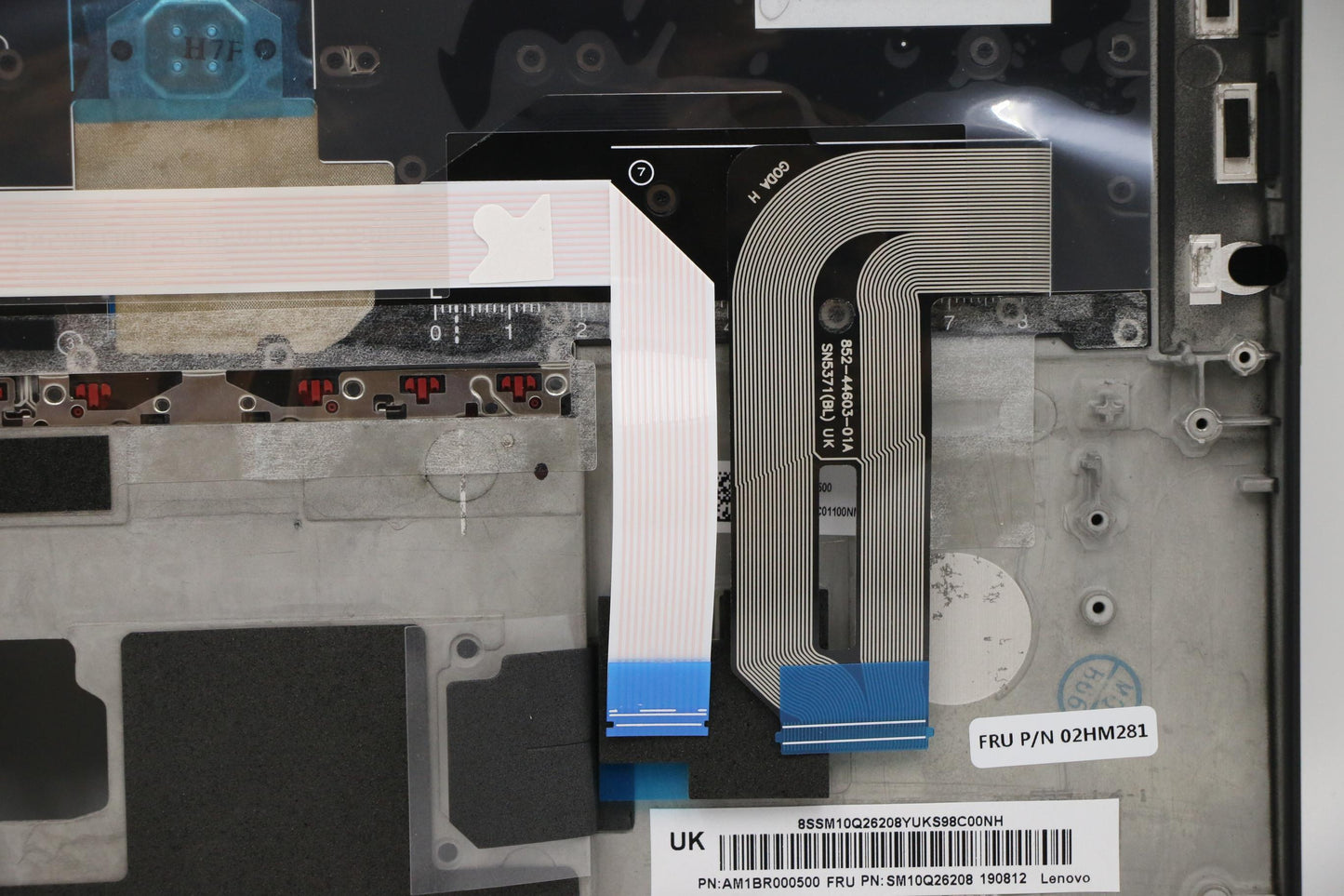 Lenovo Ft491 Log Up Assy W/Blkbfprblk - 02HM281