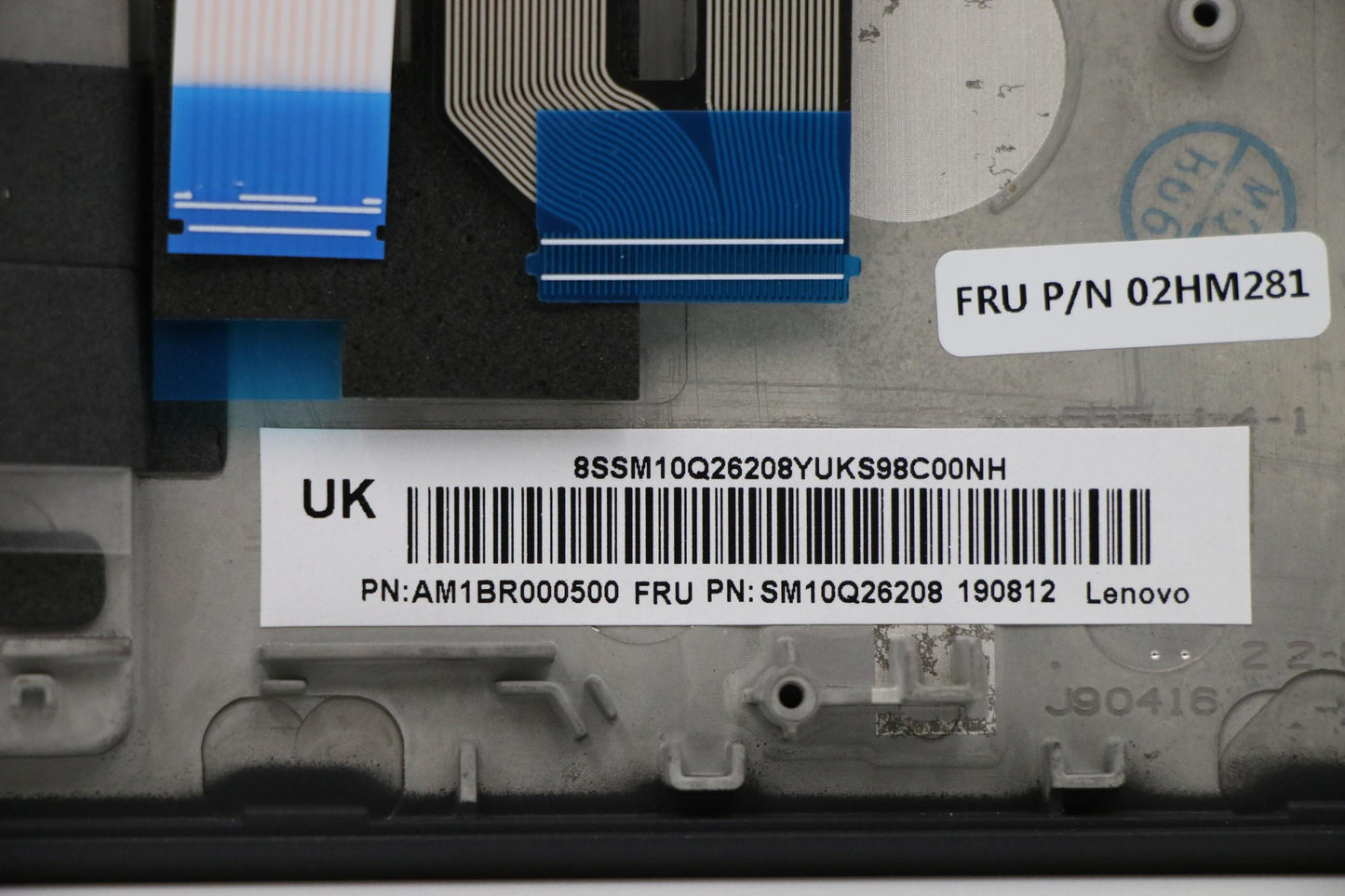 Lenovo Ft491 Log Up Assy W/Blkbfprblk - 02HM281