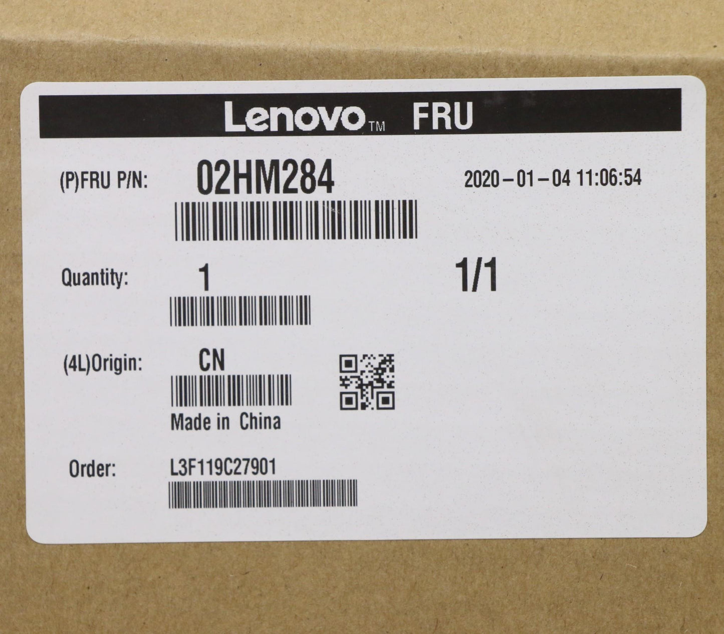 Lenovo Ft491 Log Up Assy W/Blkbfprblk - 02HM284