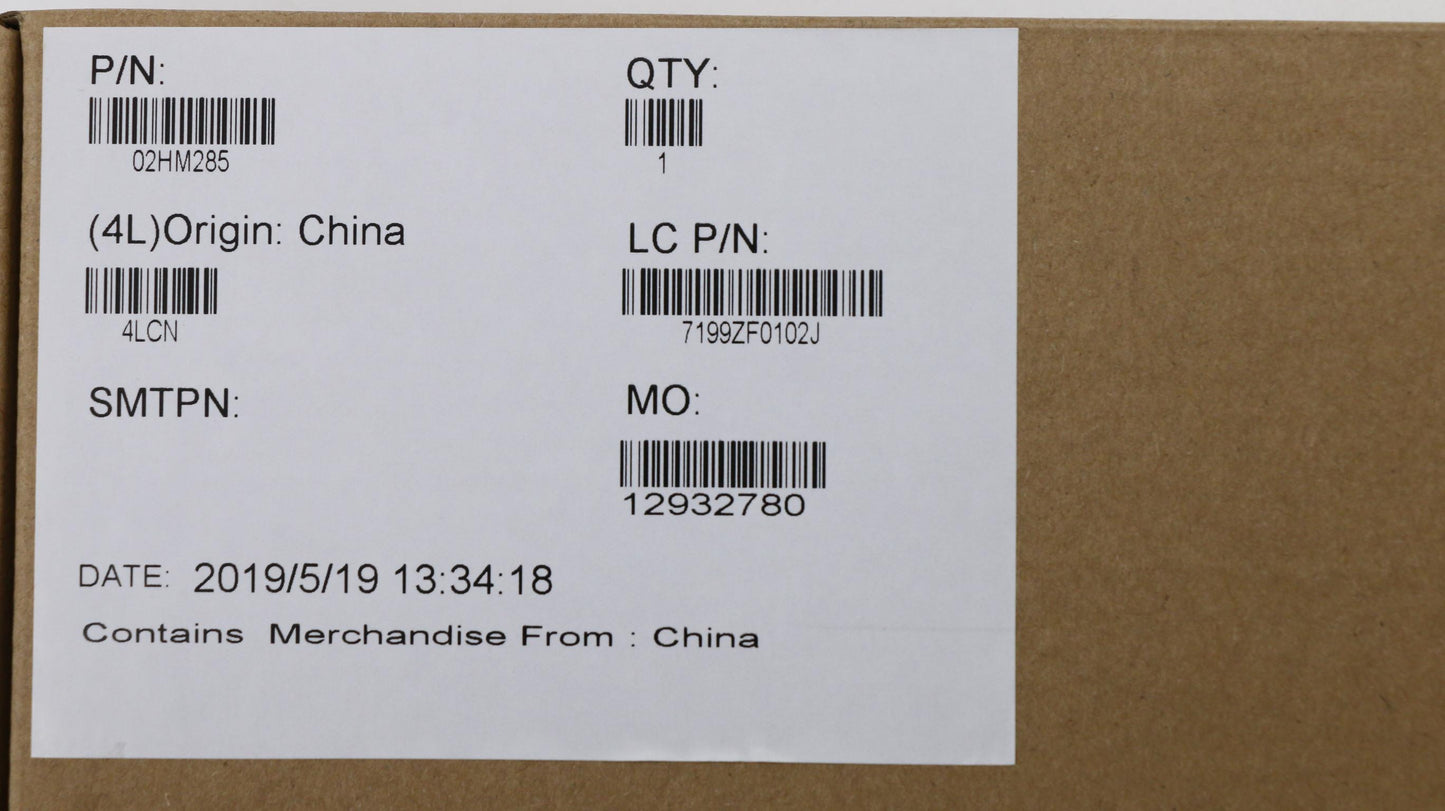Lenovo Ft491 Log Up Assy W/Blkbfprblk - 02HM285