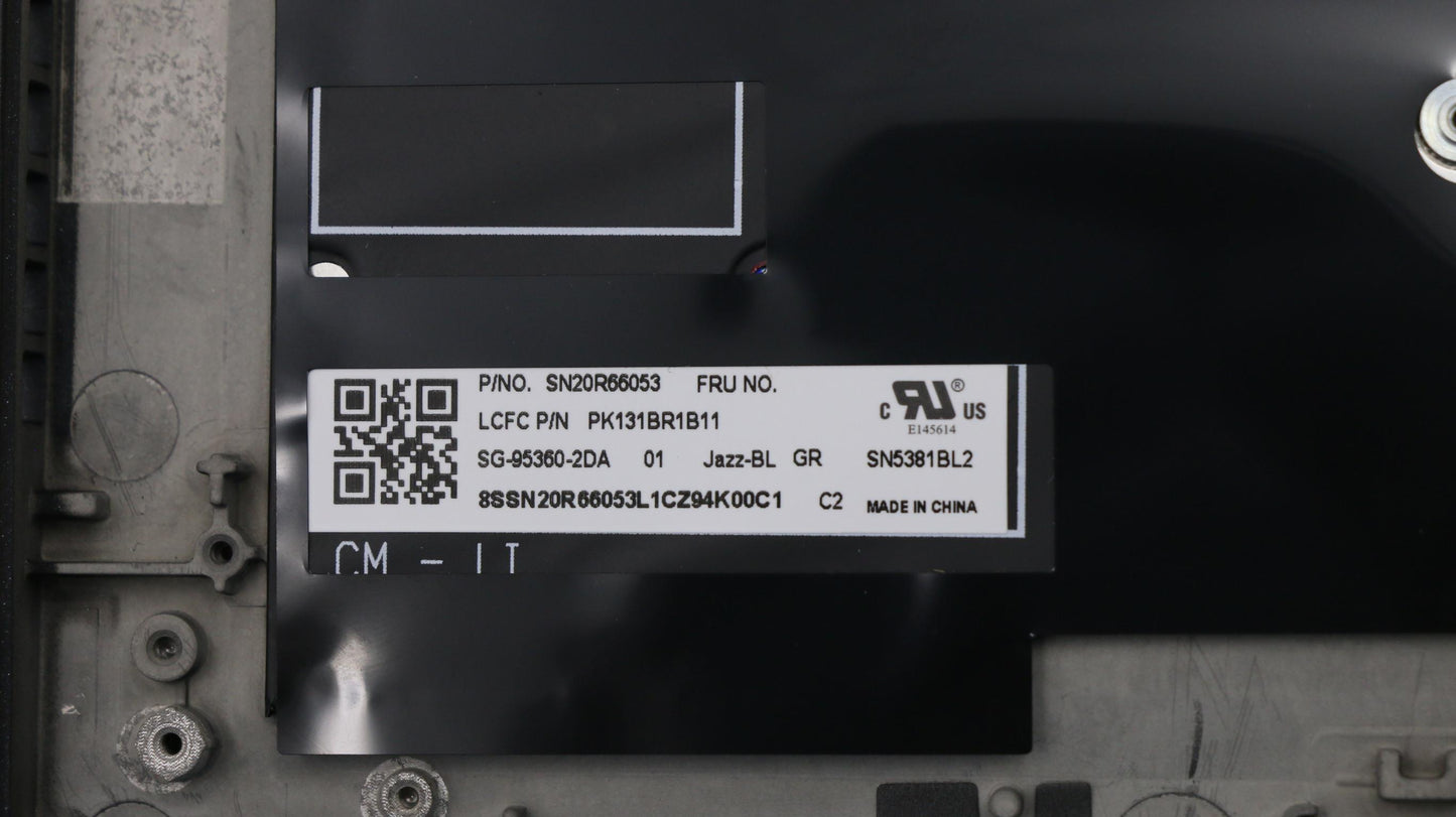 Lenovo Ft491 Log Up Assy W/Blkbfprblk - 02HM285