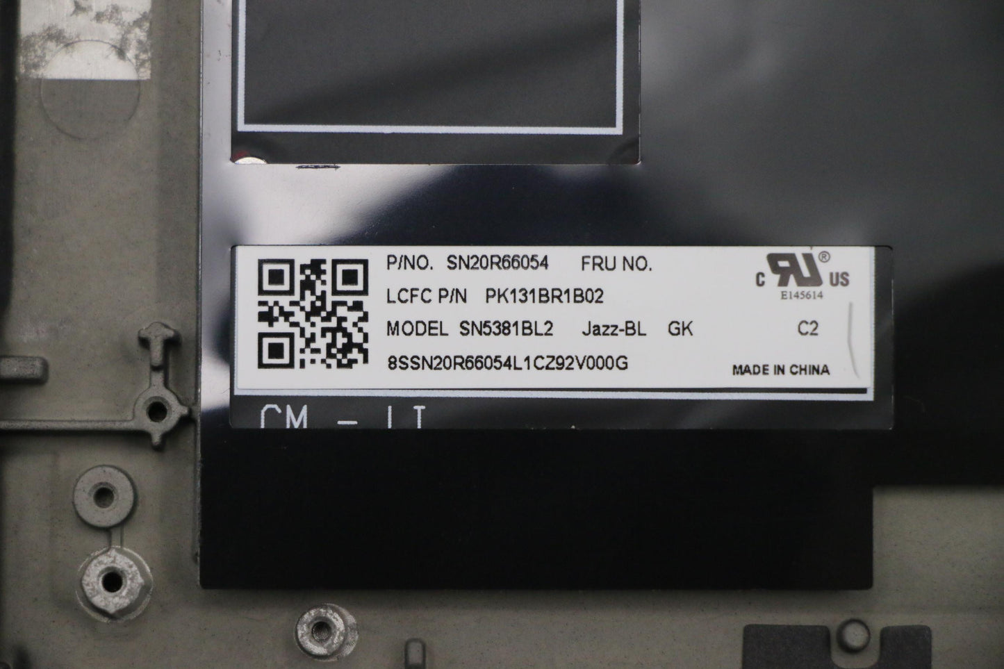 Lenovo Ft491 Log Up Assy W/Blkbfprblk - 02HM286