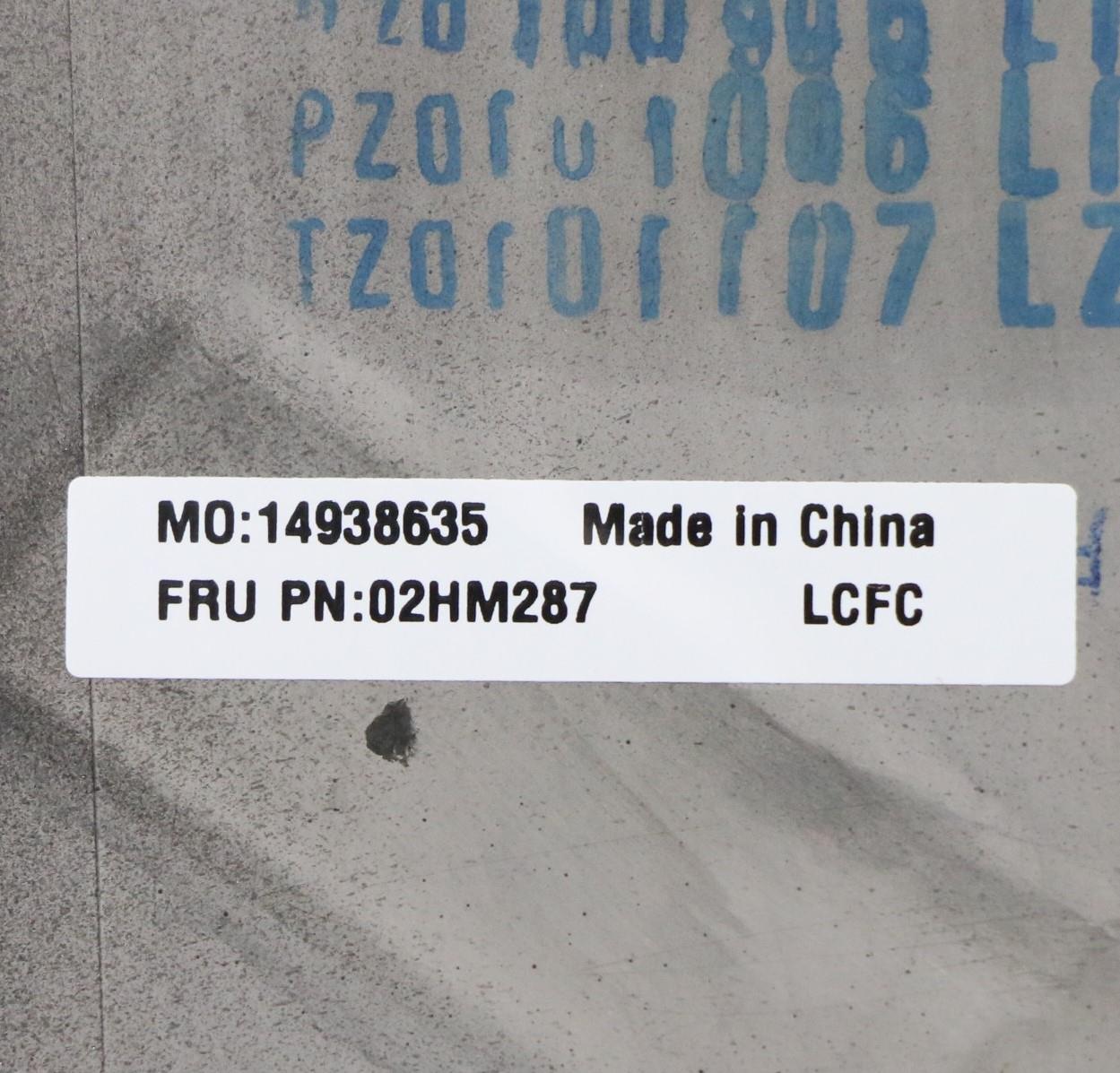 Lenovo Ft491 Log Up Assy W/Blkbfprblk - 02HM287