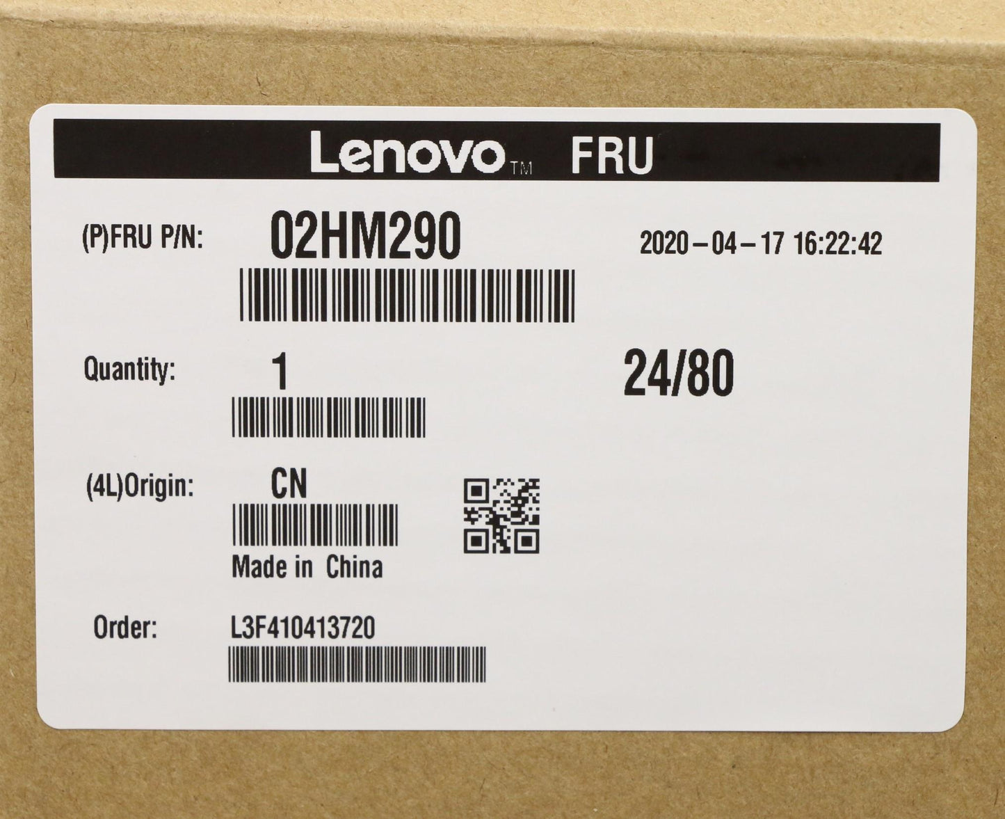 Lenovo Ft491 Log Up Assy W/Blkbfprblk - 02HM290
