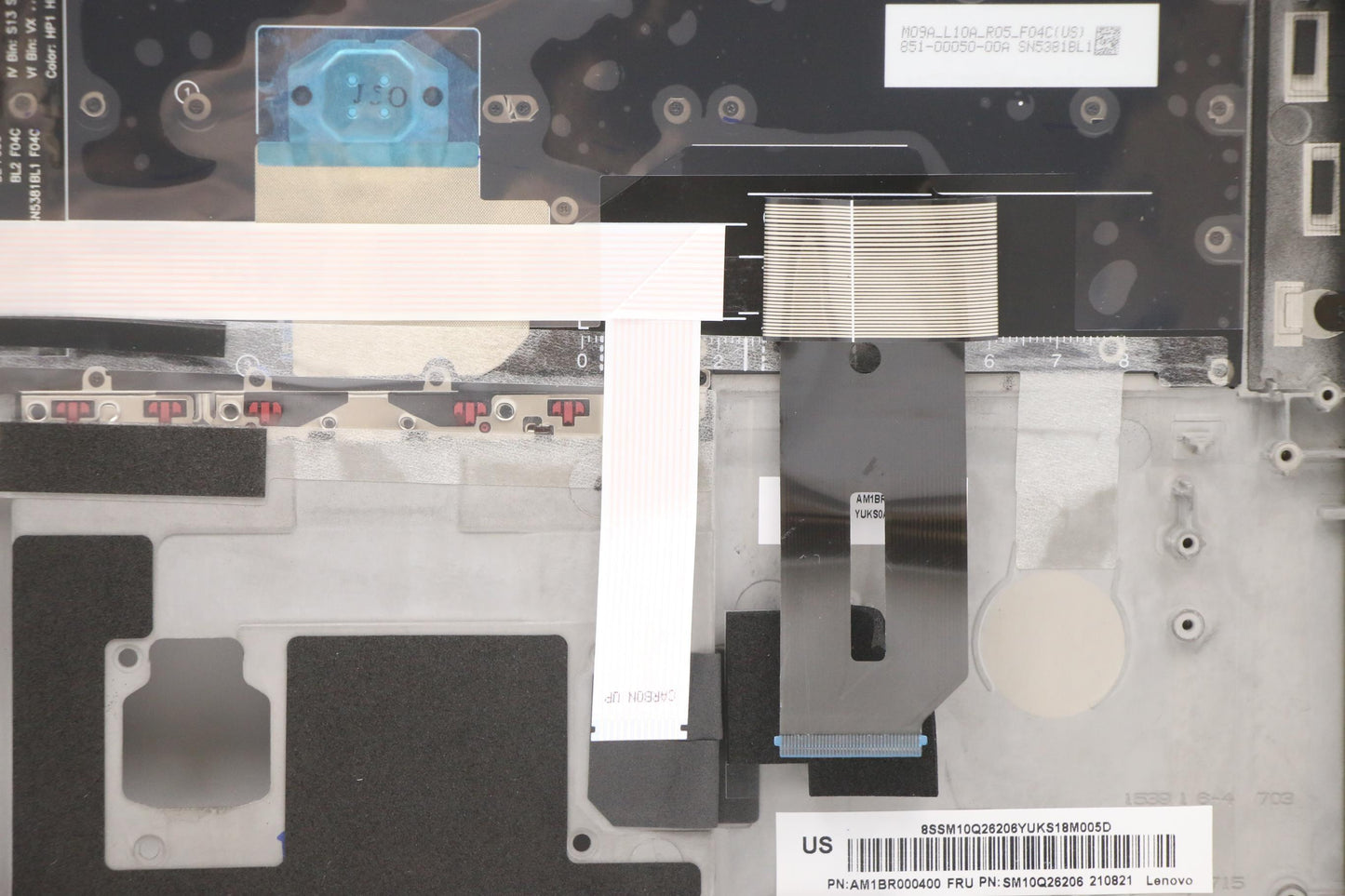 Lenovo Ft491 Log Up Assy W/Blkbfprblk - 02HM293