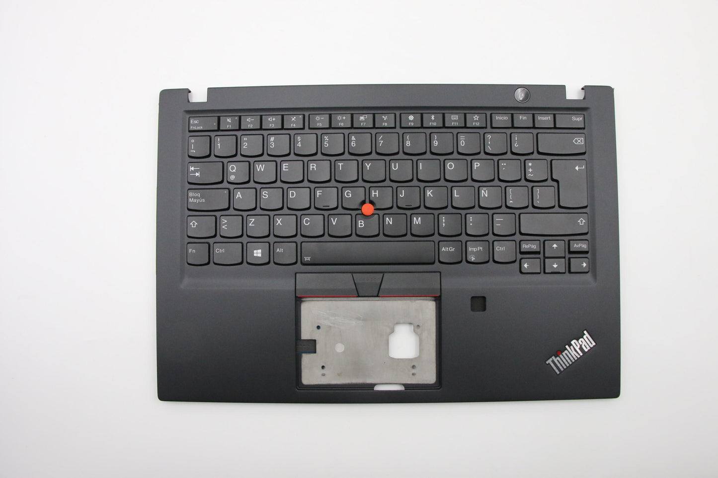 Lenovo (02HM294) C-Cover with Keyboard, Spanish LA, Black, Backlight, Fingerprint Reader