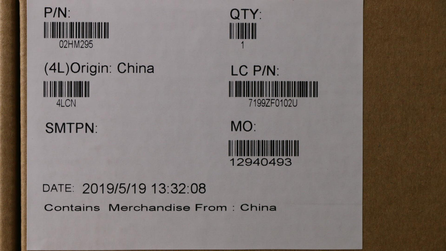 Lenovo Ft491 Log Up Assy W/Blkbfprblk - 02HM295