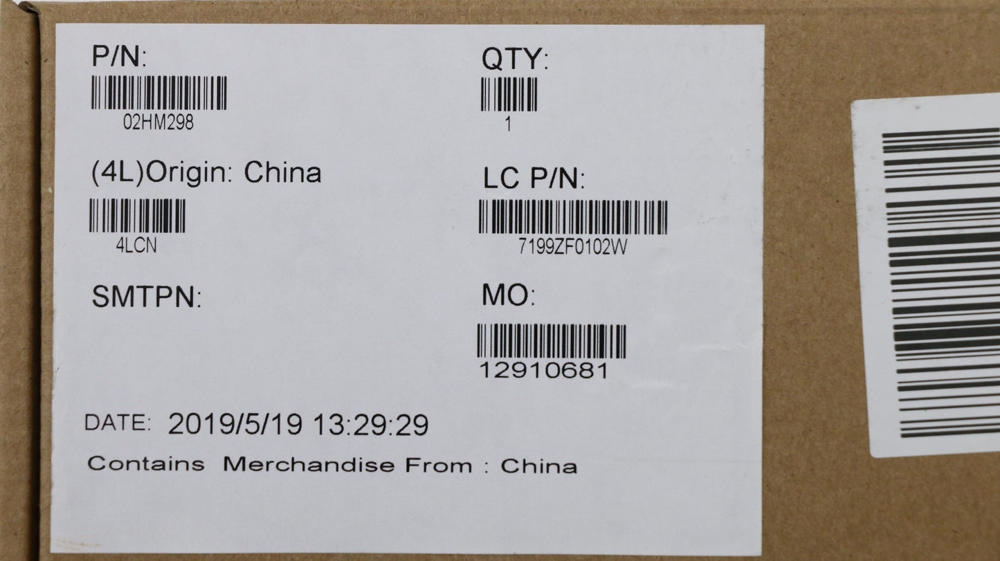 Lenovo Ft491 Log Up Assy W/Blkbfprblk - 02HM298