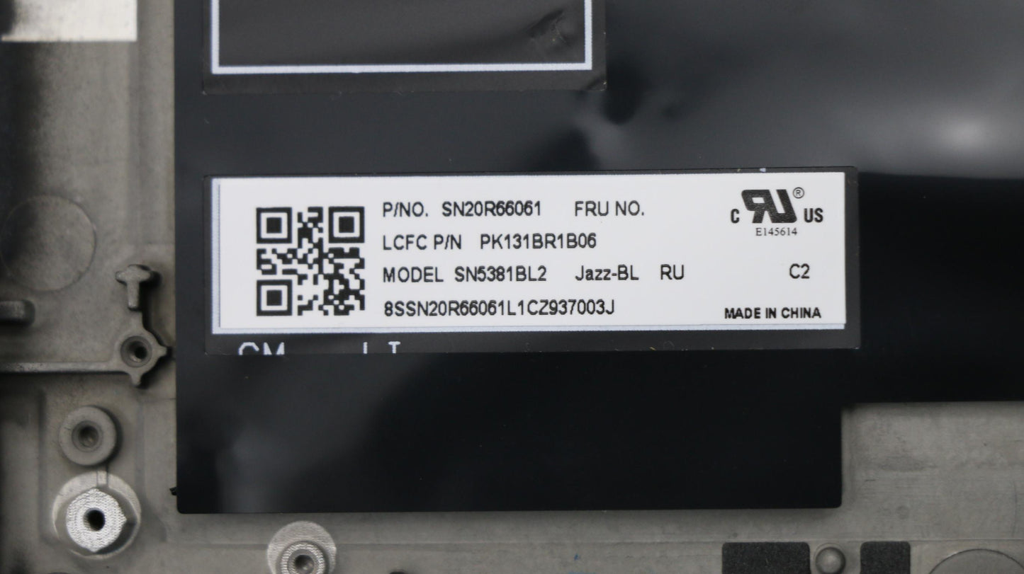 Lenovo Ft491 Log Up Assy W/Blkbfprblk - 02HM298
