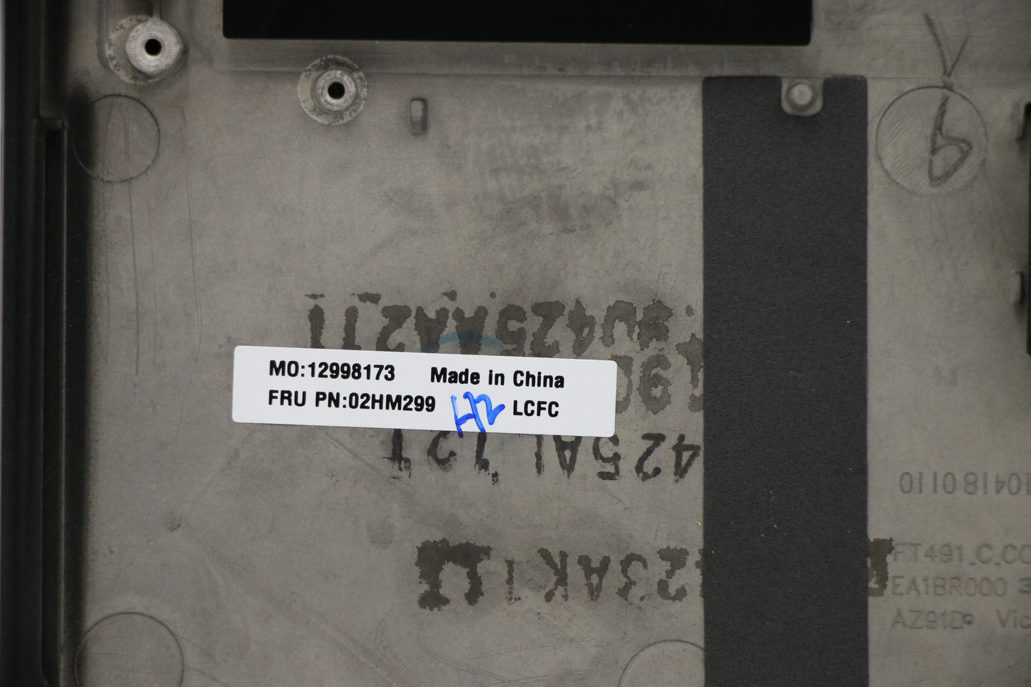 Lenovo Ft491 Log Up Assy W/Blkbfprblk - 02HM299