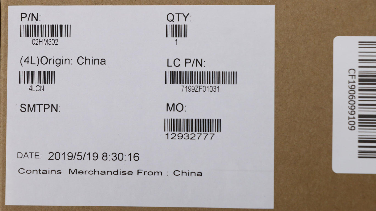 Lenovo Ft491 Log Up Assy W/Blkbfprblk - 02HM302