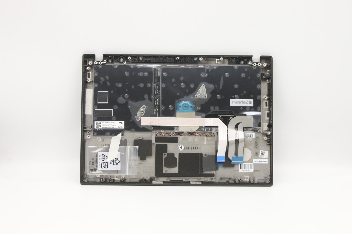 Lenovo Ft491 Log Up Assy W/Blkbfprblk - 02HM303