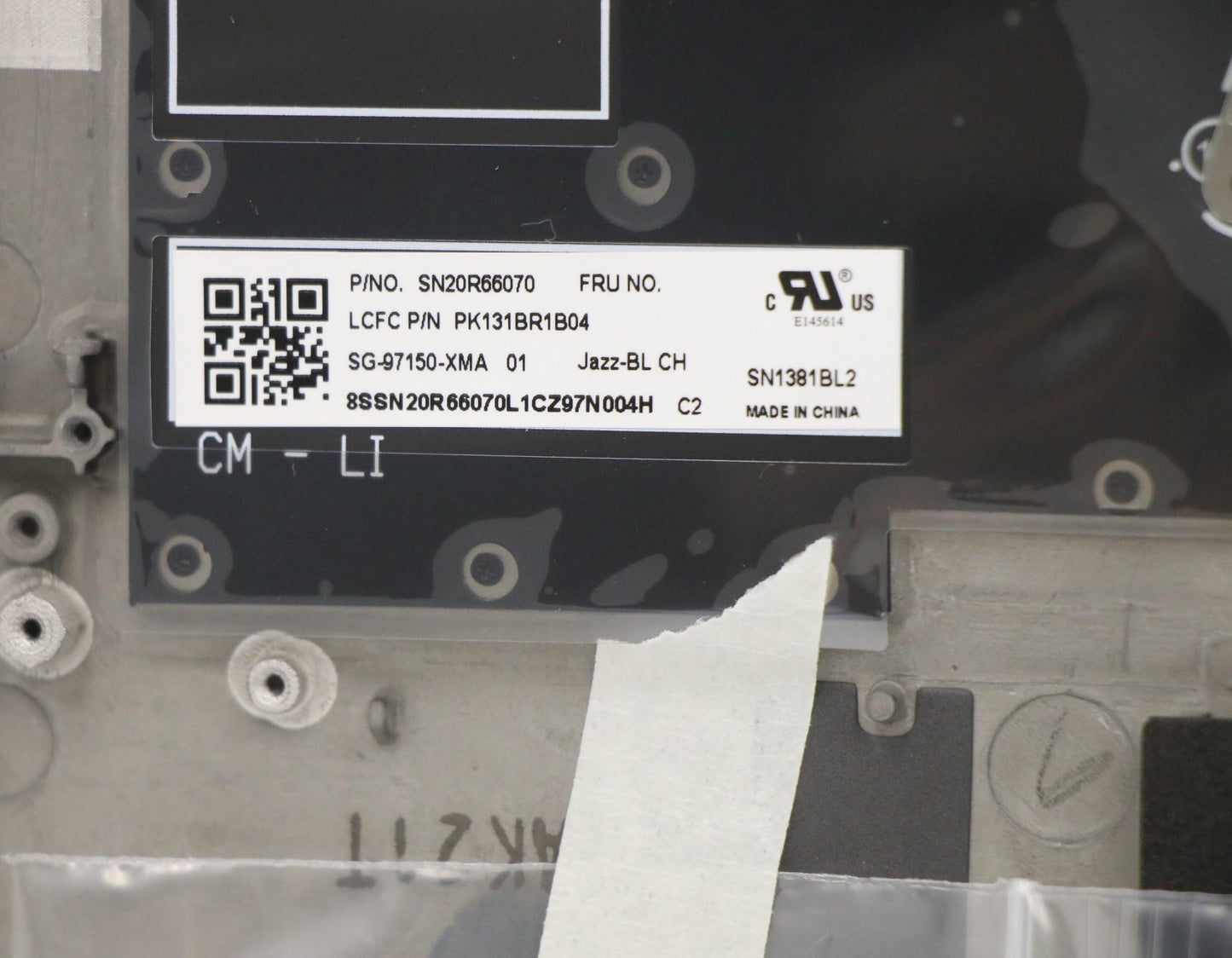 Lenovo Ft491 Log Up Assy W/Blkbfprblk - 02HM303
